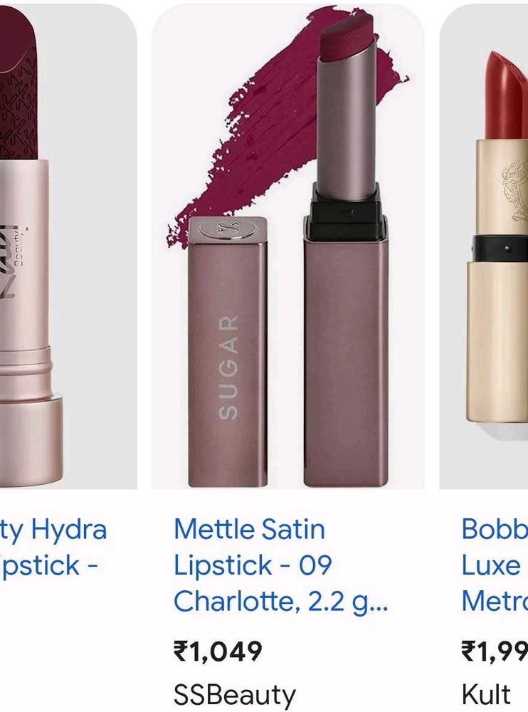 Sugar Satin Lipstick🍒