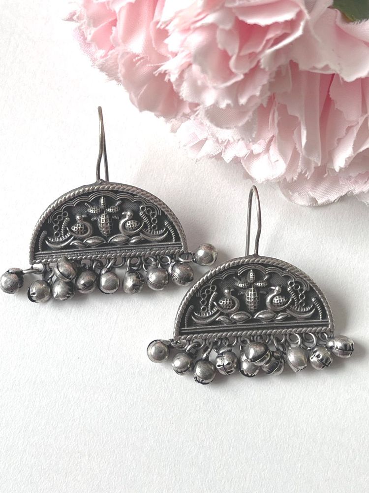 Silver Replica Ghoongro Earring