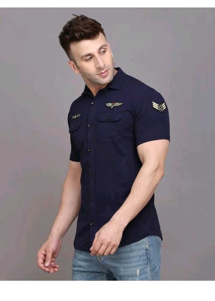 Stylish Navy Blue Shirt/Tshirt