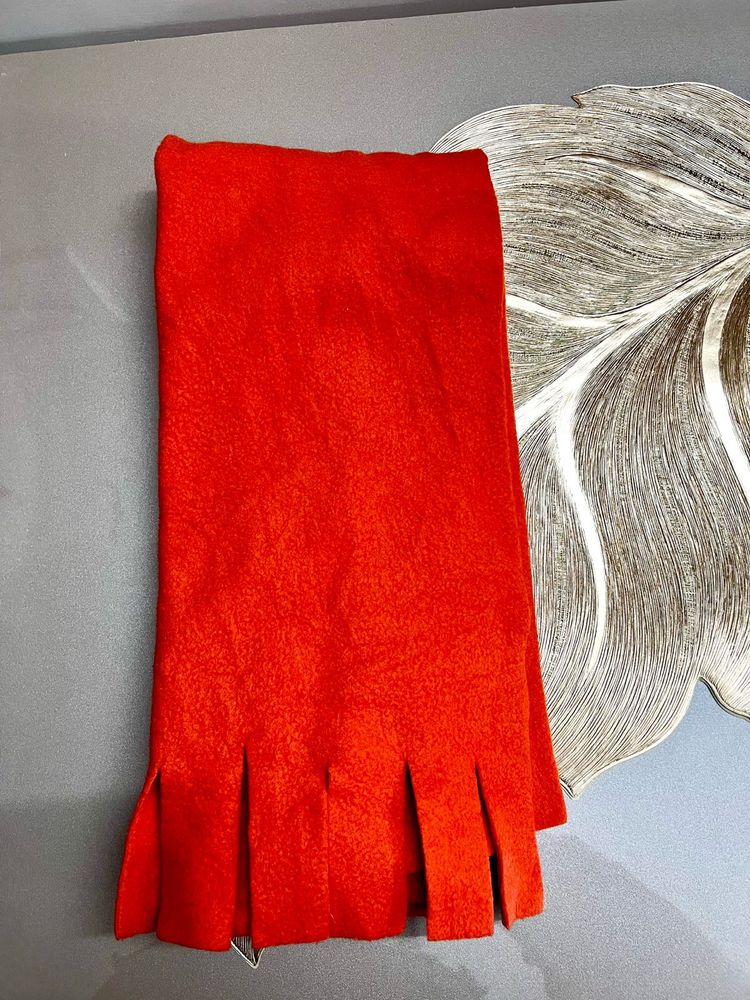 Solid Deep Orange Scarf