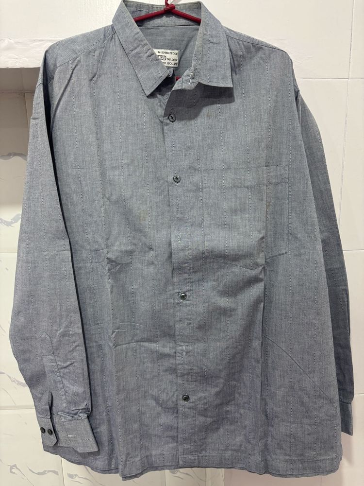Cotton Linen Full Shirt For Men