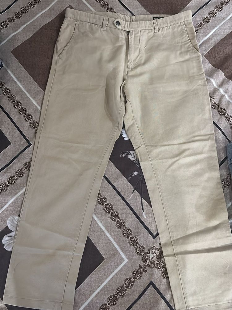 Men&#39;s Beige Casual Pants