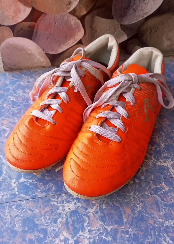 Orange Soccer Cleats