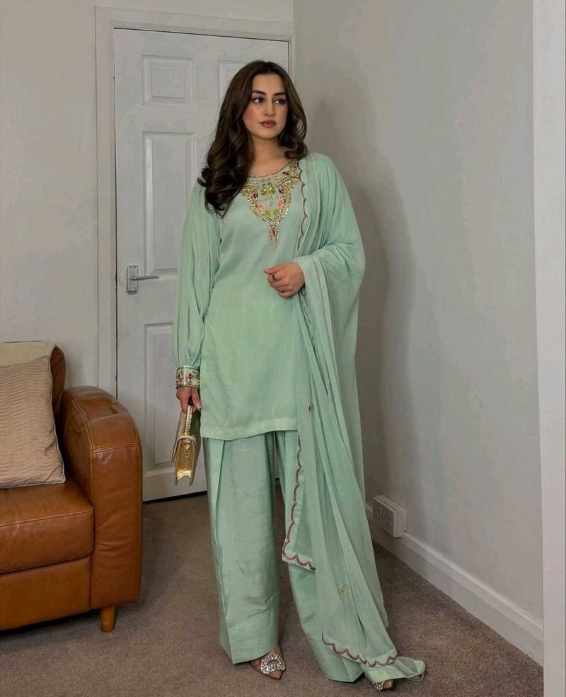 New Standard Siraak Dress full Embroidery work Dre