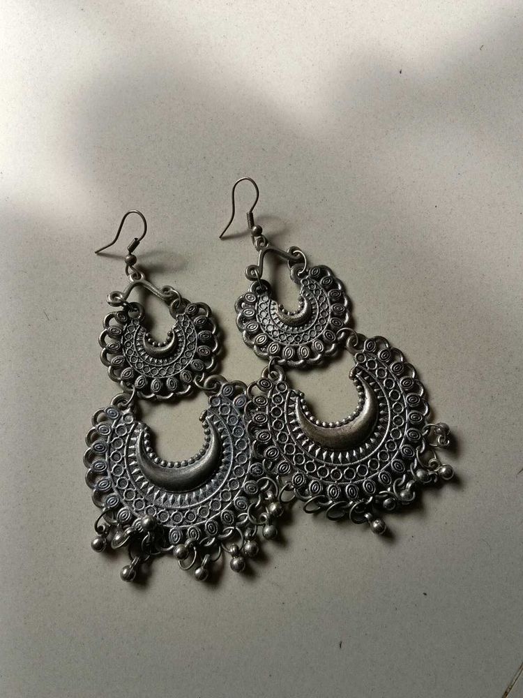 Bohemian Silver Earrings