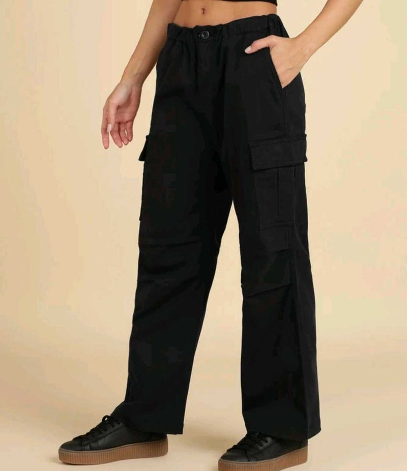 Black Cargo Pants for women