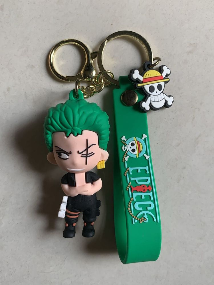 Zoro Rubber Keychain | One Piece Anime