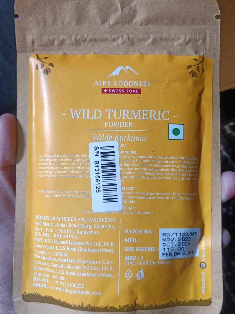 Alps Goodness Turmeric Powder