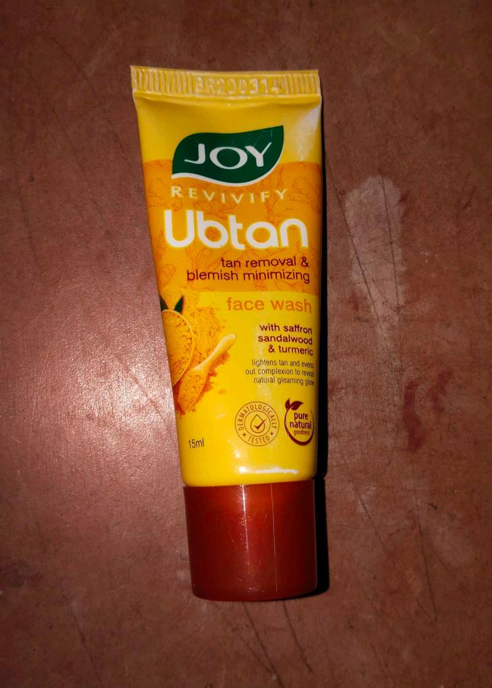 Joy Revivify Ubtan Face Wash and nail colour