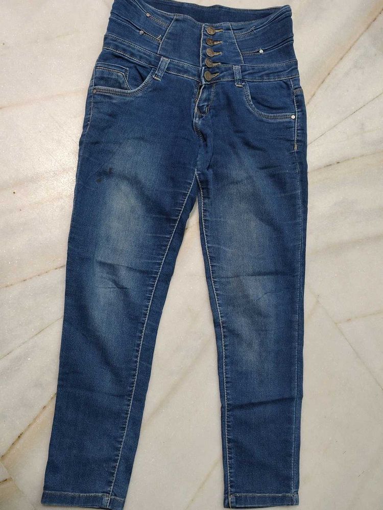 High Waist Denim Jeans