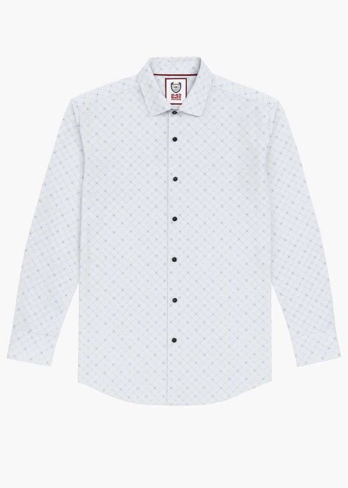 Patterned Button-Down Shirt