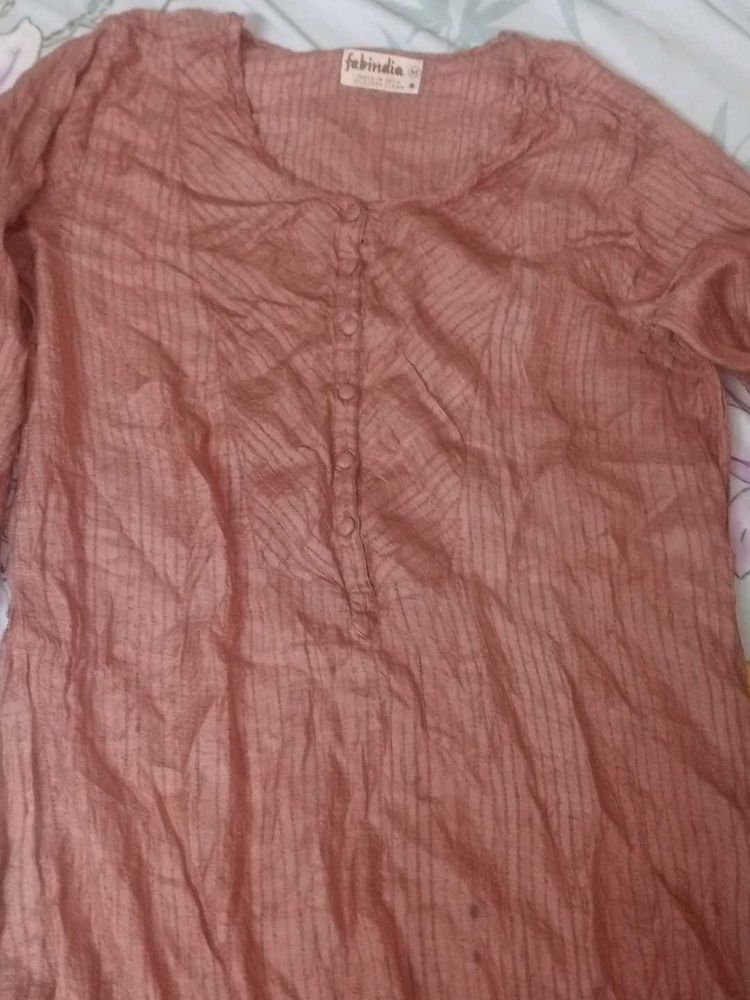 Fabindia Long Sleeve Tunic Top