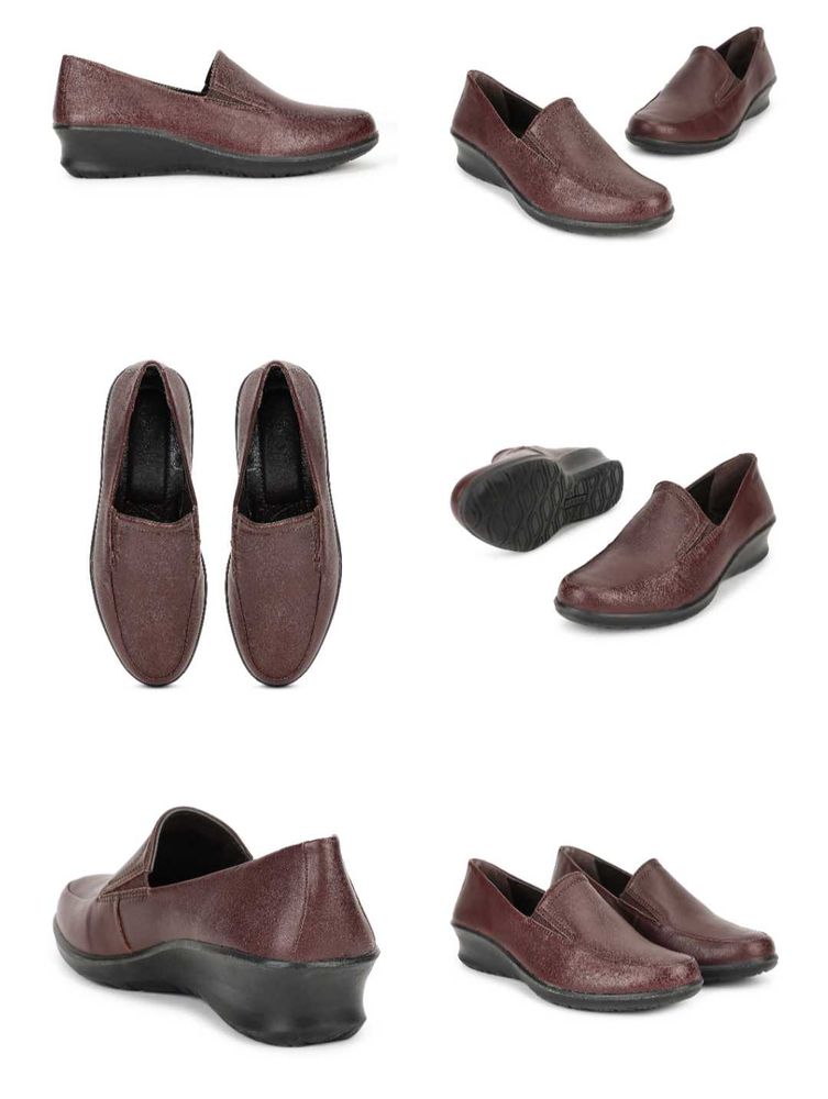 (40)Woods Tan formal slip-on shoes for Women
