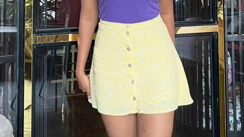 Yellow Mini Skirt
