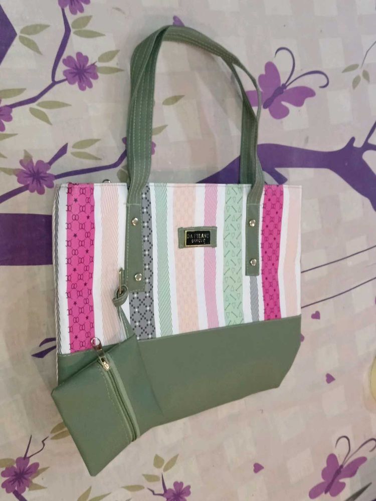 Striped Tote Bag