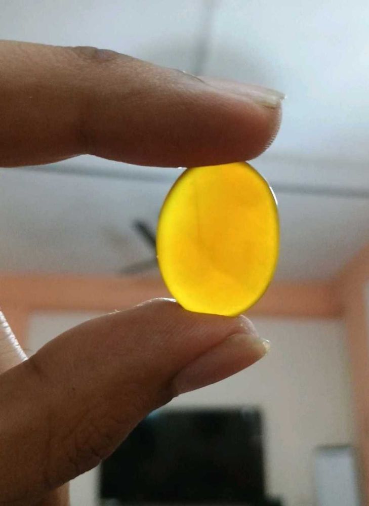 Yellow Aqeeq Stone ( For Money And Health)