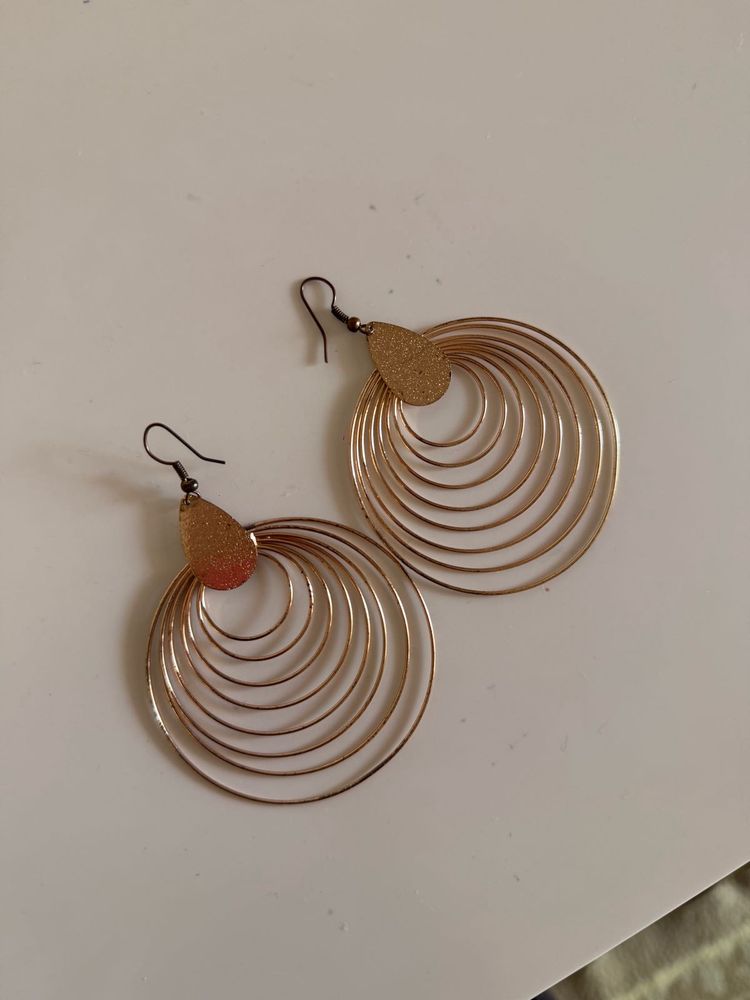Gold Tone Hoop Earrings