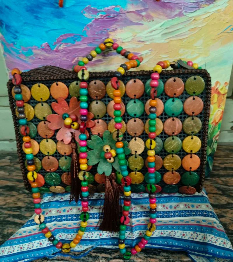 Multi Colour Sling Bag From Goa New