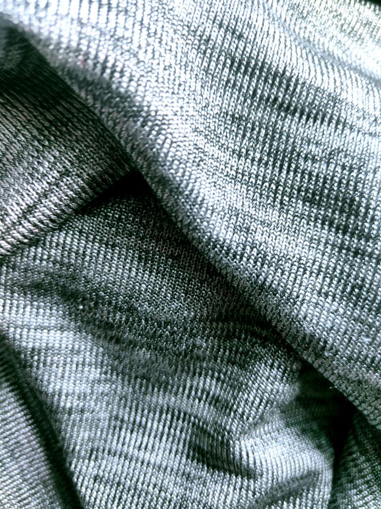 Grey Colour Shine Half Tshirt..,No Sew Fashio