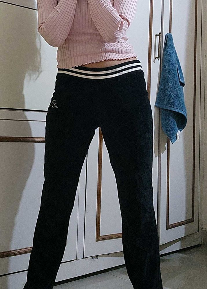Kappa Velvet Love Black Jogging Pants