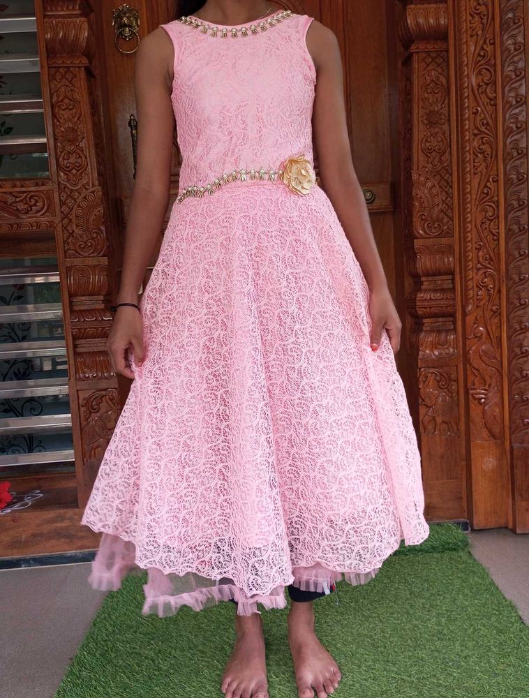Pink Lace Dress