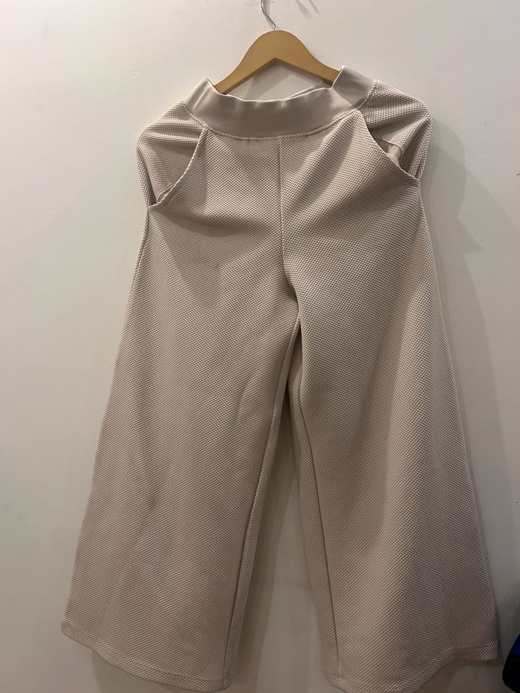H&amp;M Beige Wide Leg Pants
