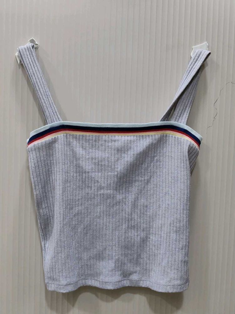 Ribbed Crop Tank Top