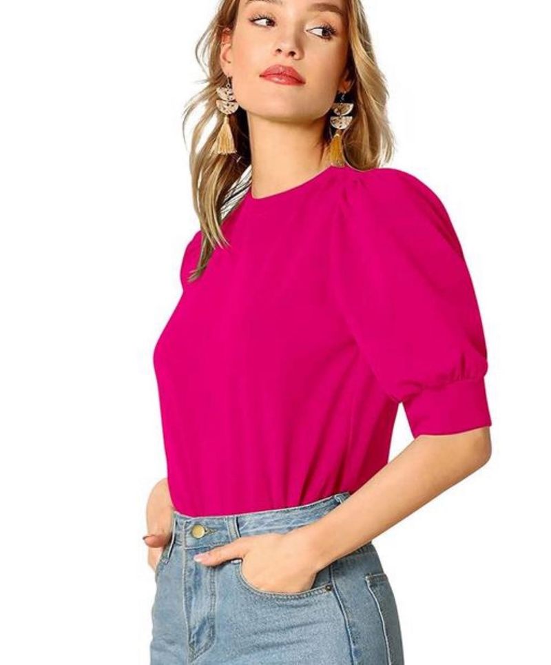 🧨NEW HOT PINK TRENDY TOP-ONLY 130