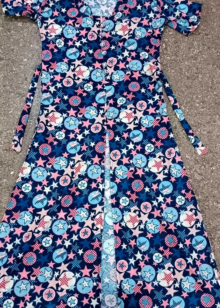Patterned Midi Dress