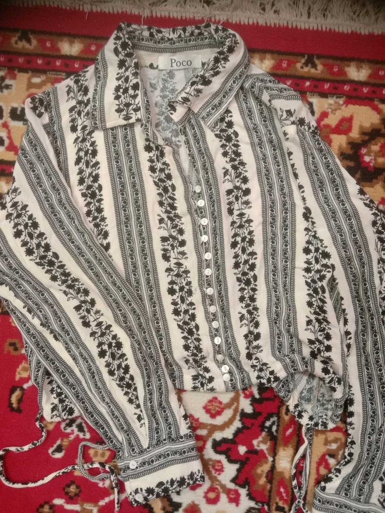 Office Styled Shirt As A Top