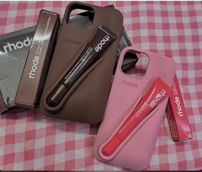 Rhode phone case with lip tint
