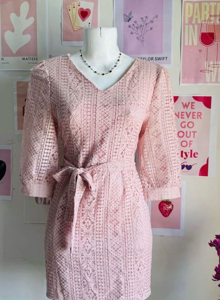 Pink Lacy Dress