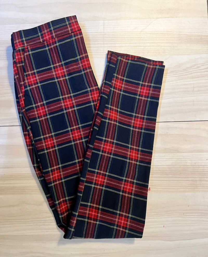 Zara Plaid Pants – Size XS