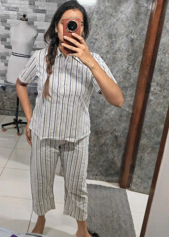 Striped Pajama Set