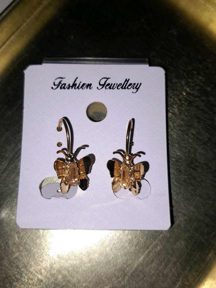 Charming Gold Butterfly 🦋 Earing