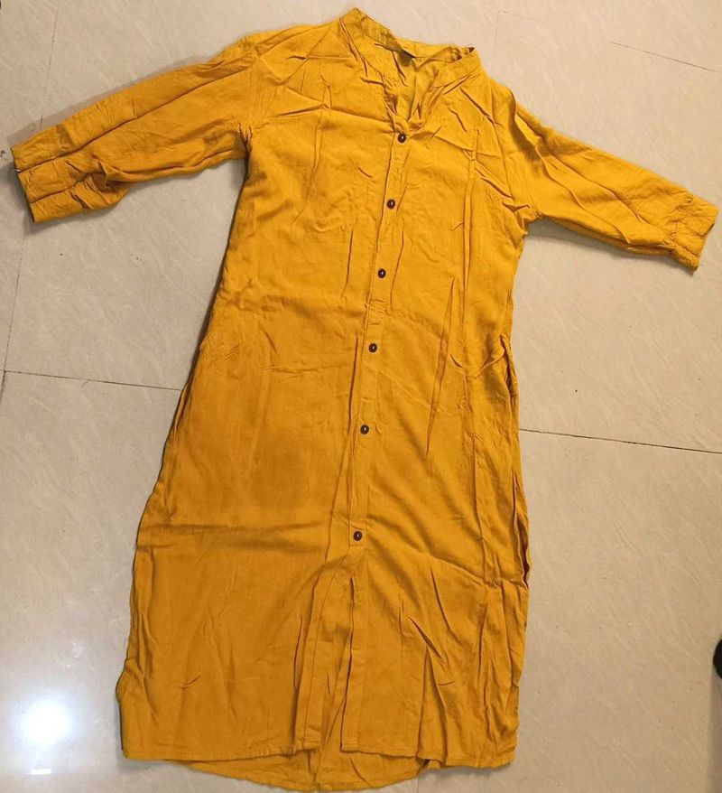 Mustard Yellow Kurta