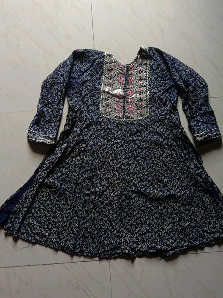 Floral Print Kurta