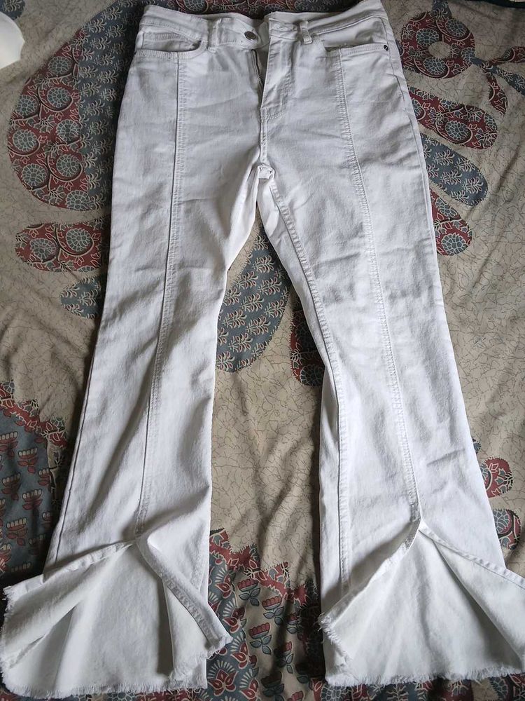 Zudio White Flare Jeans