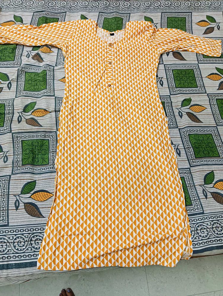 Geometric Print Long Dress