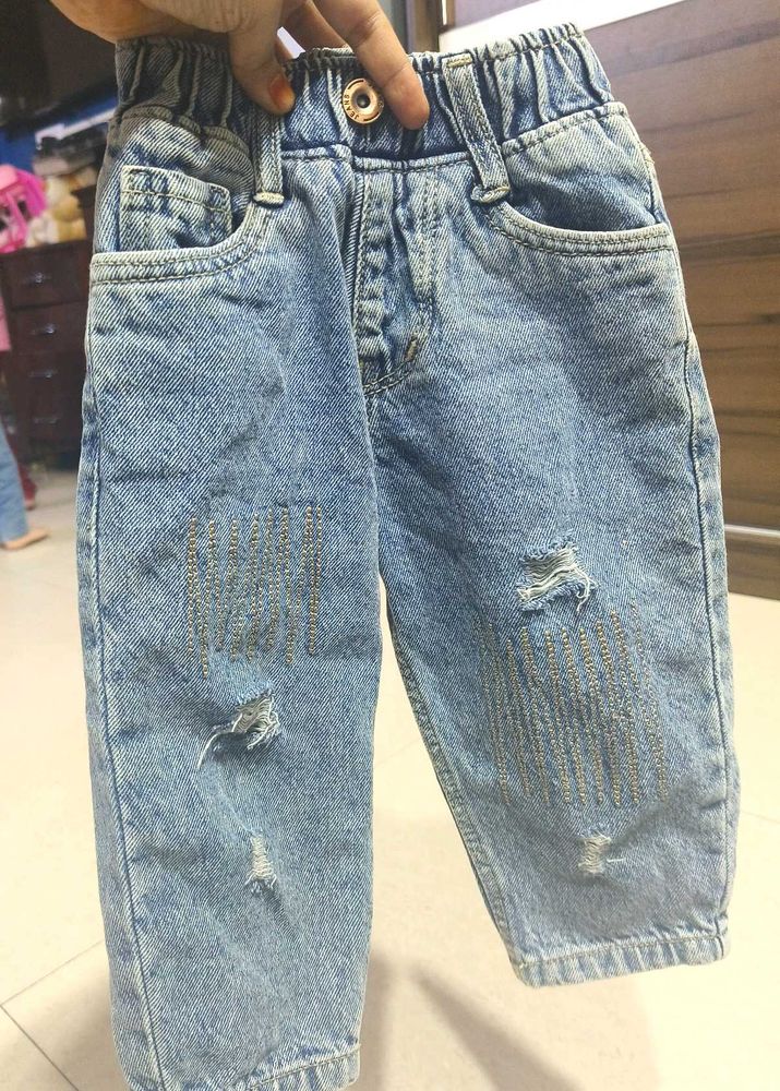 Denim Jeans For 1 To 2 Year Old Girl Or Boy