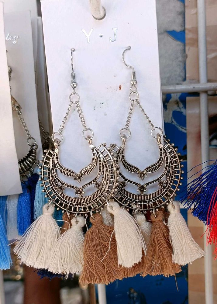 Thread Earrings Combo Of 5