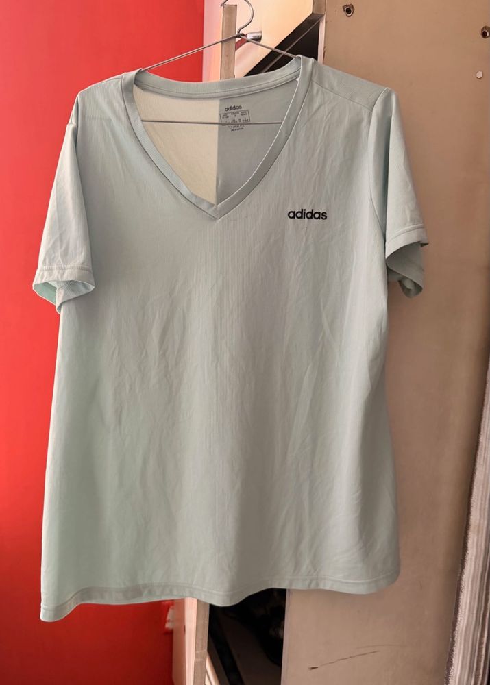 Adidas Light Blue Tee bust 46-48 2xl