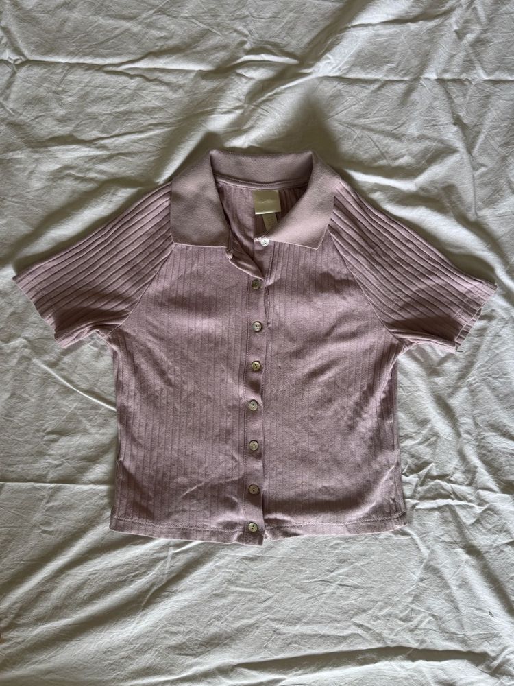 H And m Cropped Shirt