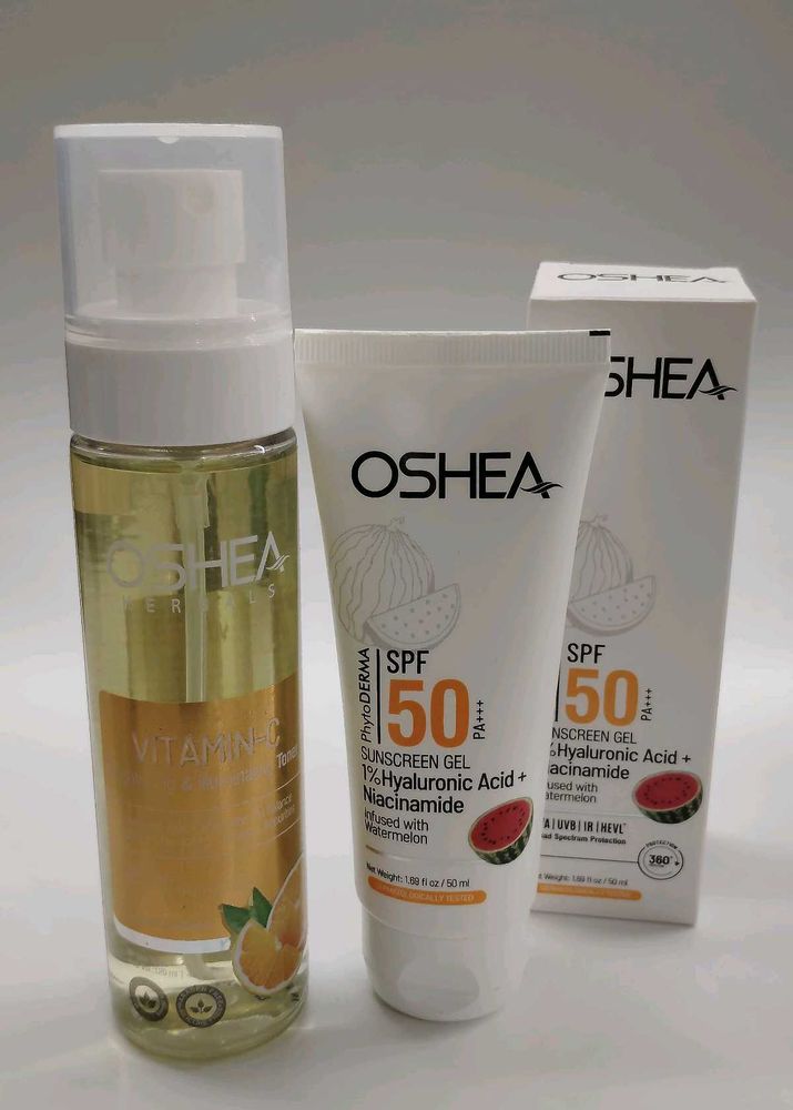 Oshea Vitamin C Toner &amp; SPF 50 Sunscreen