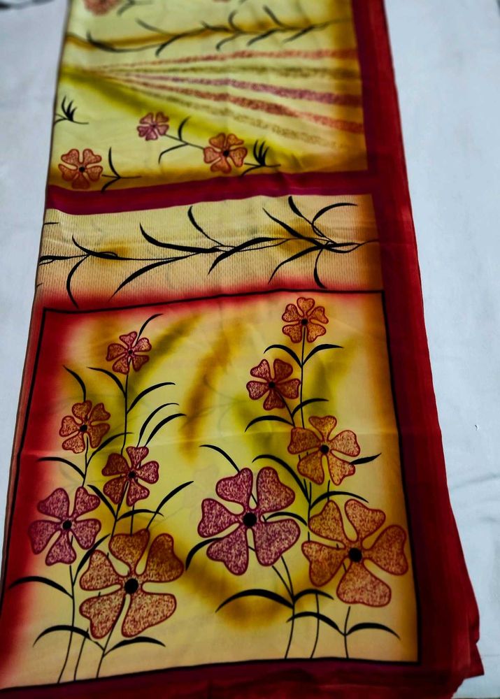 Saree with blouse - like new 💗