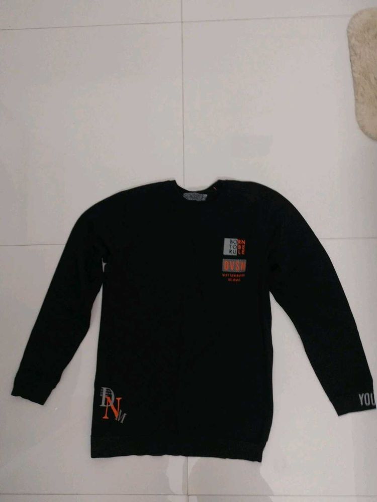 Black Graphic Print T-Shirt
