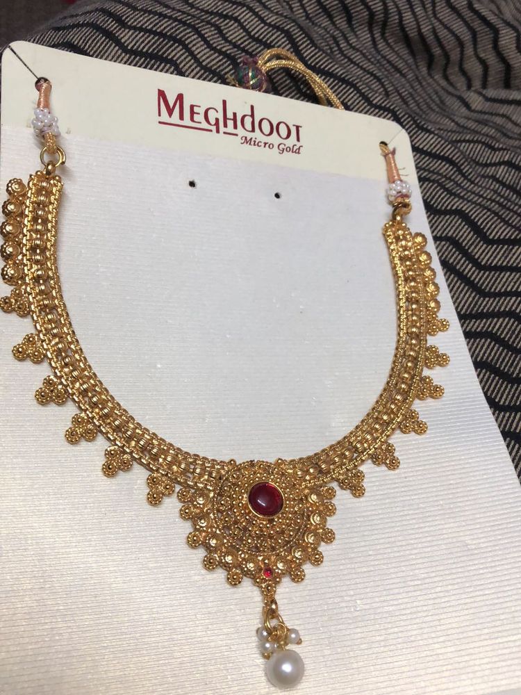 Meghdoot Gold-Plated Necklace