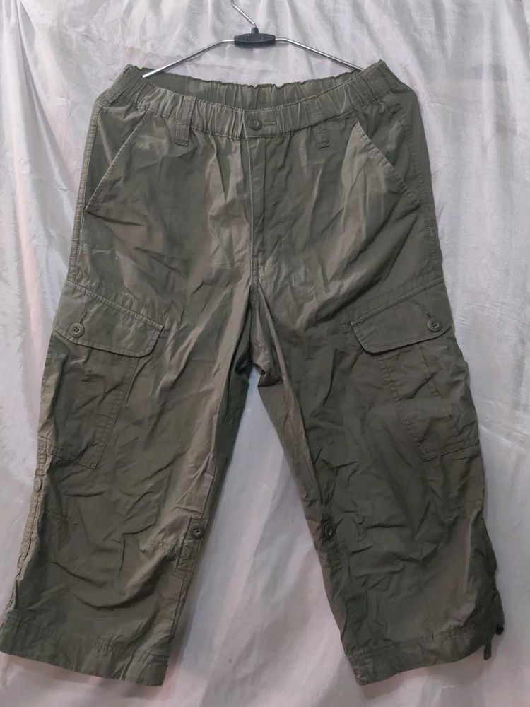 Olive Green Cargo Shorts