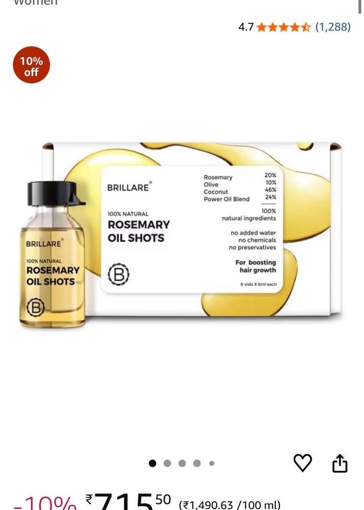 Brillare Rosemary Oil Shots