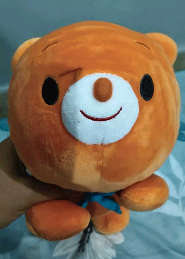 Cute Orange Bear Plush